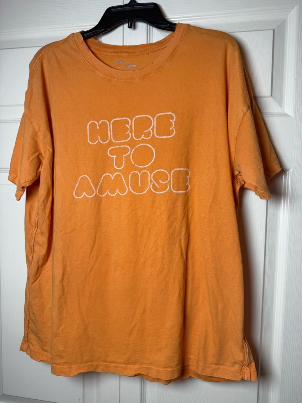 Aerie Here To Amuse Orange Short Sleeve Tee